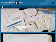 Tablet Screenshot of envelopesprinted4less.com